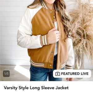 Varsity Style Bomber Jacket